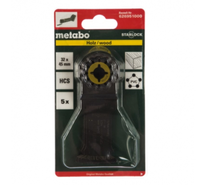 Пилка HCS 32 мм 5 штук Metabo 626951000