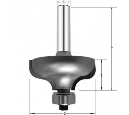 Фреза фигурная с полками R4.8 D=35x14.3x57.5 S=8 PROCUT