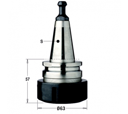 Патрон высокоточный СМТ для цанги ER40 S=ISO30/BIESSE RH