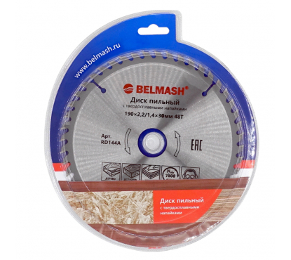 Диск пильный BELMASH 190х2,2/1,4х30/20/16; 48T