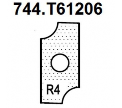 Нож внутренний радиус R4 (T61206) для 1472516512 Rotis 744.T61206