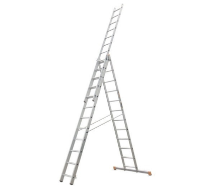 Лестница 3-х секционная алюминиевая 3*13