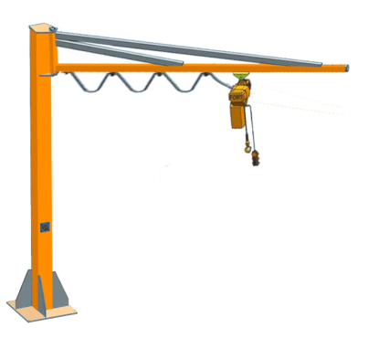 Кран консольный поворотный ручной TOR PSJ43025 250 кг, высота 4 м, стрела 3 м