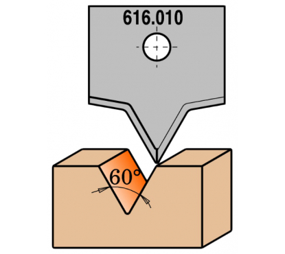 Нож твердосплавный CMT для 616.000 616.010