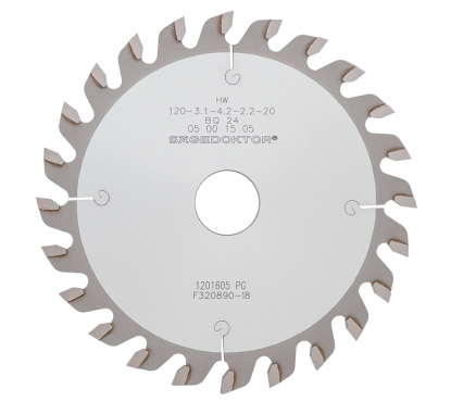 Диск пильный подрезной SAGEDOKTOR (D120 B3.1-4.3/2.2 d22 Z24 BQ5) по ЛДСП, ДСтП, МДФ, HPL