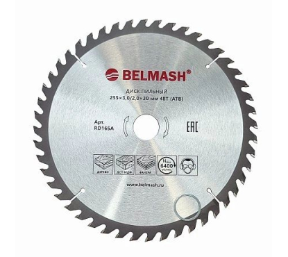 Диск пильный BELMASH 255x3,0/2,0x30 48T Диск пильный BELMASH 255x3,0/2,0x30 48T