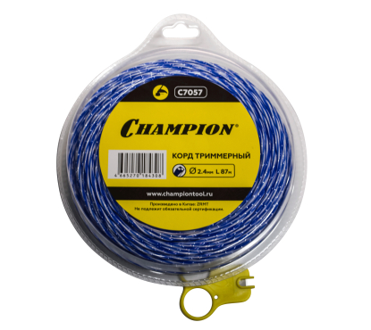 Корд трим.CHAMPION Sky-cutter 2.4мм* 87м (витой квадрат), C7057 Корд трим.CHAMPION Sky-cutter 2.4мм* 87м (витой квадрат), C7057