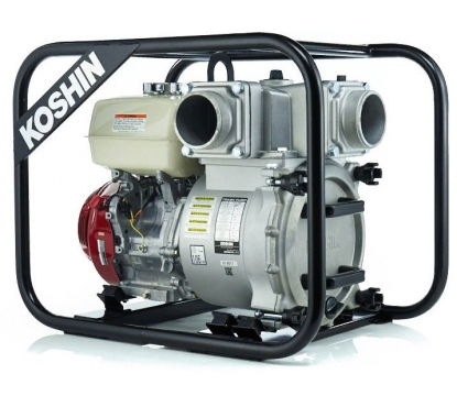Мотопомпа бензиновая Koshin KTH-100S для грязной воды (двигатель Honda)
