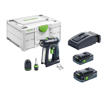 Дрель-шуруповёрт аккумуляторная FESTOOL C 18 HPC40 I-Plus