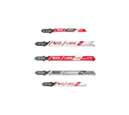 Пилки лобзиковые WoodWork для читого реза по мягкой древесине, комплект из 5 штук	