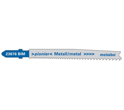 Пилки по стали и цветным металлам T123X 74 мм, progressiv, HSS, 25 шт. Metabo
