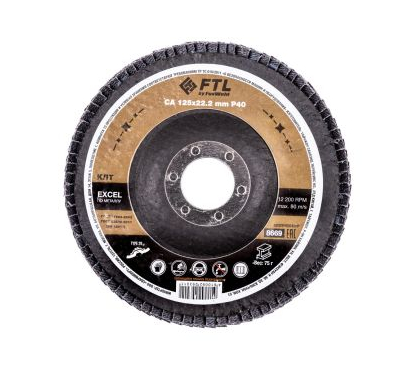 Круг лепестковый для шлифования по металлу FTL Excel 29 125 х 22,2 мм P40 Круг лепестковый для шлифования по металлу FTL Excel 29 125 х 22,2 мм P40