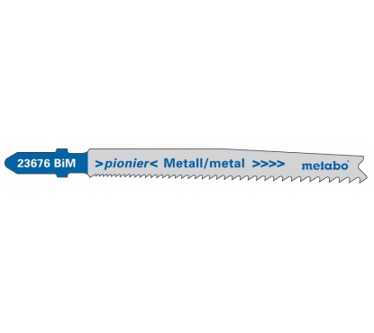 Пилки T123X по стали и металлу Pionier 5 шт. 74 мм; HSS Metabo