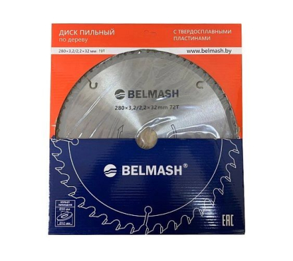 Диск пильный BELMASH 280х3,2/2,2х32/30мм; 72Т Диск пильный BELMASH 280х3,2/2,2х32/30мм; 72Т