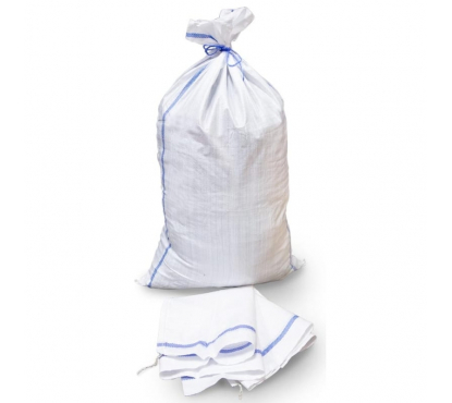 Мешок плетеный белый для строительного мусора 55/95