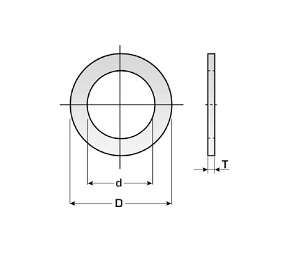 Кольцо переходное 30-25x1,4мм для пильного диска