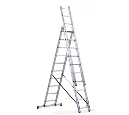 Лестница 3-х секционная алюминиевая 3*10