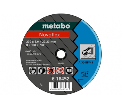 Круг отрезной Metabo саталь Novoflex 150x3,0 прямой А30