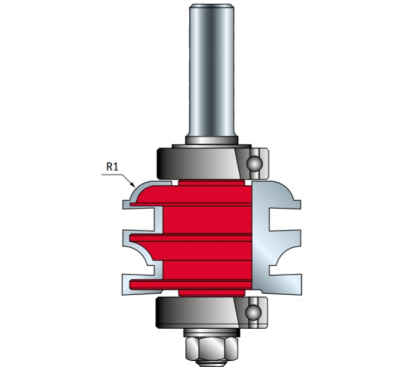 Фреза профиль-контропрофиль Freud D50,4 l32,7 L104 S12 R(1)7 Z2