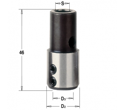 Патрон СМТ для свёрел S=M10x1,5 D=10 RH