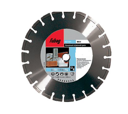 Алмазный диск Fubag BB-I /бетон/сегмент._ диам. 300/30-25.4 мм