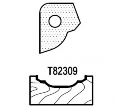 Нож профильный для фасадов (T82309) для 1473231212 Rotis 744.T82309