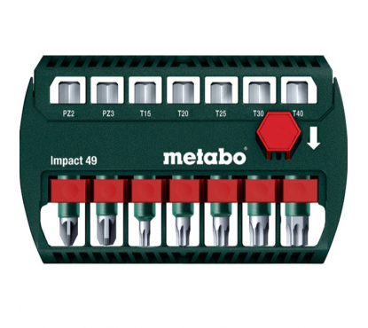 Набор ударных бит Impact 7 шт. дл.49 мм Metabo 628850000
