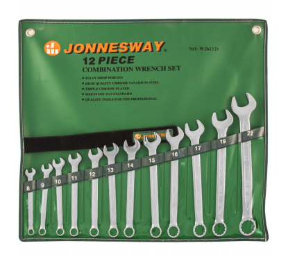 Набор ключей гаечных комбинированных в сумке 8-22 мм 12 предметов JonnesWay