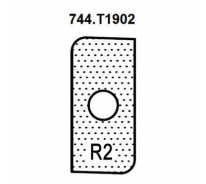 Нож внешний радиус R2 (T19202) для 1472516512 Rotis 744.T19202