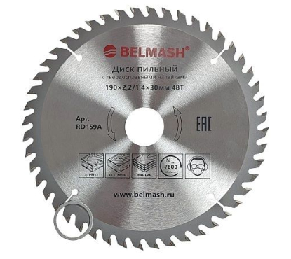 Диск пильный BELMASH 190×2,4/1,5×30 48Т Диск пильный BELMASH 190×2,4/1,5×30 48Т