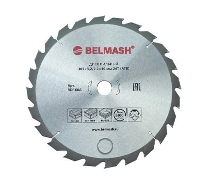 Диск пильный BELMASH 305x3,2/2,2x30 24T Диск пильный BELMASH 305x3,2/2,2x30 24T