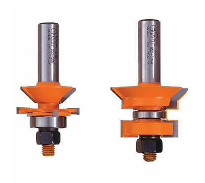 Комплект концевых фрез CMT D=44,4 S=12,0 L=75,5 (2шт) для декоративной доски и ВАГОНКИ