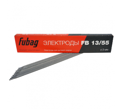Электрод сварочный с основным покрытием FUBAG FB 13/55 D3.0 мм (пачка 0.9 кг)