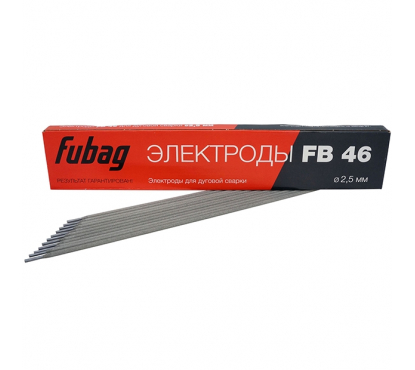 Электрод сварочный с рутилово-целлюлозным покрытием FUBAG FB 46 D2.5 мм пачка 0.9 кг