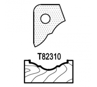 Нож профильный для фасадов (T82310) для 1473231212 Rotis 744.T82310