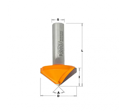 Фреза СМТ V- образная V (120гр.) HW S=8 D=48x13-19 L=63,5 Z=2 RH