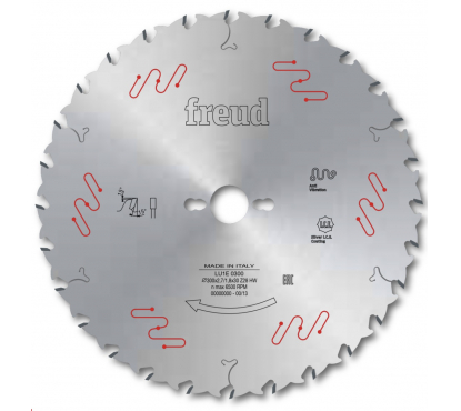 Пильный диск Freud LU1E 0100 D250 B/b2,5/1,6 d30 Z24 α15 FZ FT01 для древесины с тонким пропилом