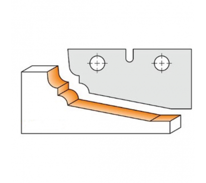 Ножи сменные CMT (комплект 2 шт. профиль 
