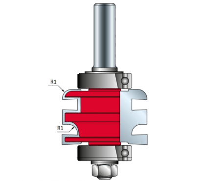 Фреза профиль-контропрофиль Freud D50,4 l32,7 L104 S12 R(1)5,5 Z2