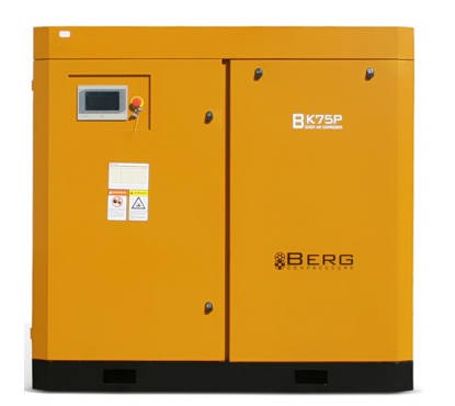 Компрессор винтовой BERG ВК-75Р ременной привод IP23 c частотным преобразователем