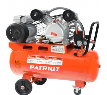 Поршневой ременной компрессор PATRIOT PTR 50-450A