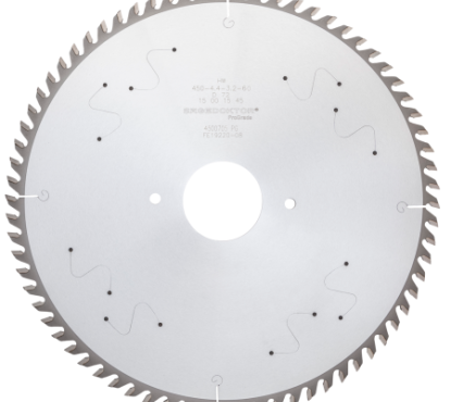 Пила основная SÄGEDOKTOR 450x4.4x3.2x60x72Z D15 A-04 ProGrade Laser Slits Pinholes 2x14x100+2x14x125