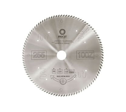Пильный диск 255x30x2,0/1,6 Z=100 ATB по плексигласу, пластикам PROCUT 783.2553001P.ECO Пильный диск 255x30x2,0/1,6 Z=100 ATB по плексигласу, пластикам PROCUT 783.2553001P.ECO