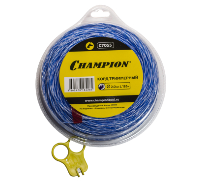 Корд трим.CHAMPION Sky-cutter 2.0мм* 126м (витой квадрат), C7055 Корд трим.CHAMPION Sky-cutter 2.0мм* 126м (витой квадрат), C7055