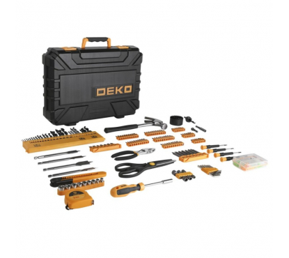 Набор инструмента и оснастки в чемодане Deko DKMT200 (200 предметов)