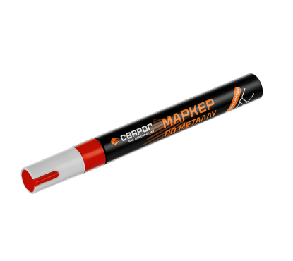 Маркер по металлу 3 мм красный