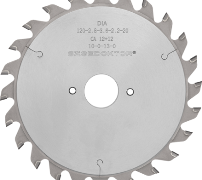 Пила алмазная подрезная SÄGEDOKTOR 100x2.8-3.6x2.2x20x12+12Z CA10 PCD DiaGrade Hdl=5.0