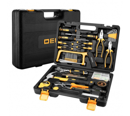 Профессиональный набор инструмента для дома в чемодане Deko DKMT102 (102 предмета)