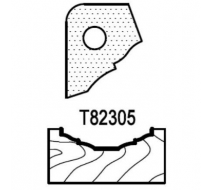Нож профильный для фасадов (T82305) для 1473231212 Rotis 744.T82305