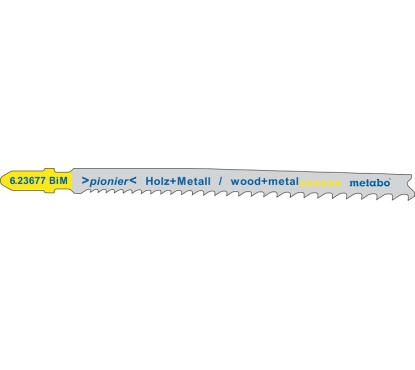 Пилки по дереву с гвоздями T345XF 106 мм, progressiv. BIM, 5 шт. Metabo